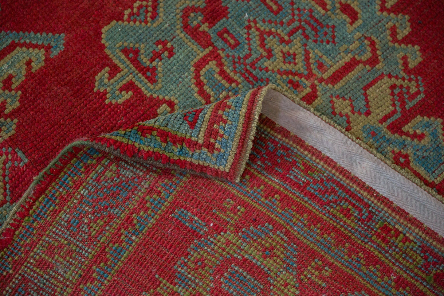 11.5x13.5 Vintage Oushak Carpet