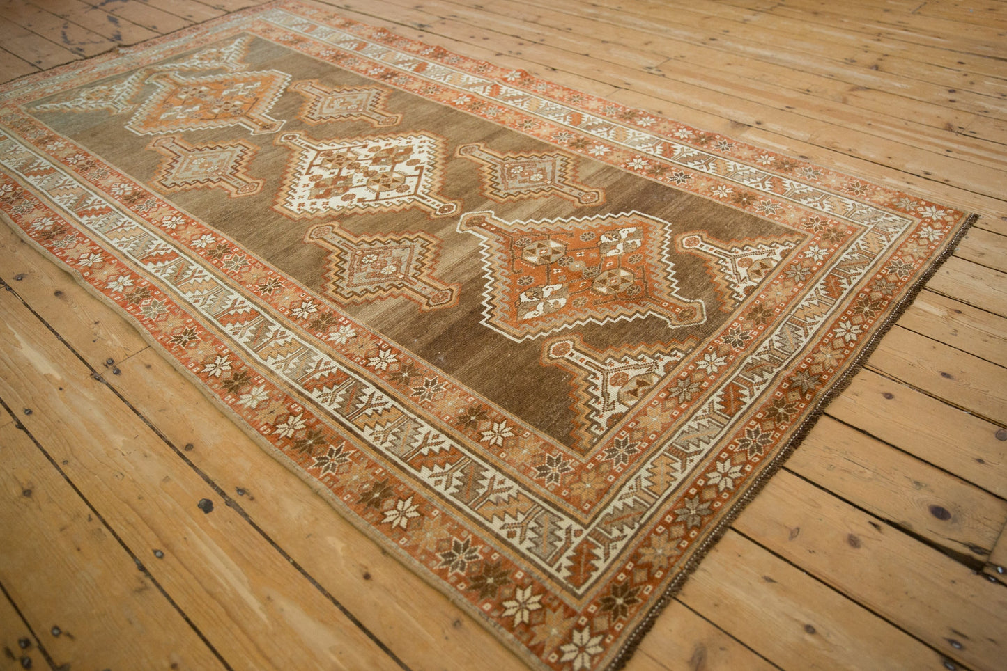 4.5x8.5 Vintage Distressed Kurd Rug