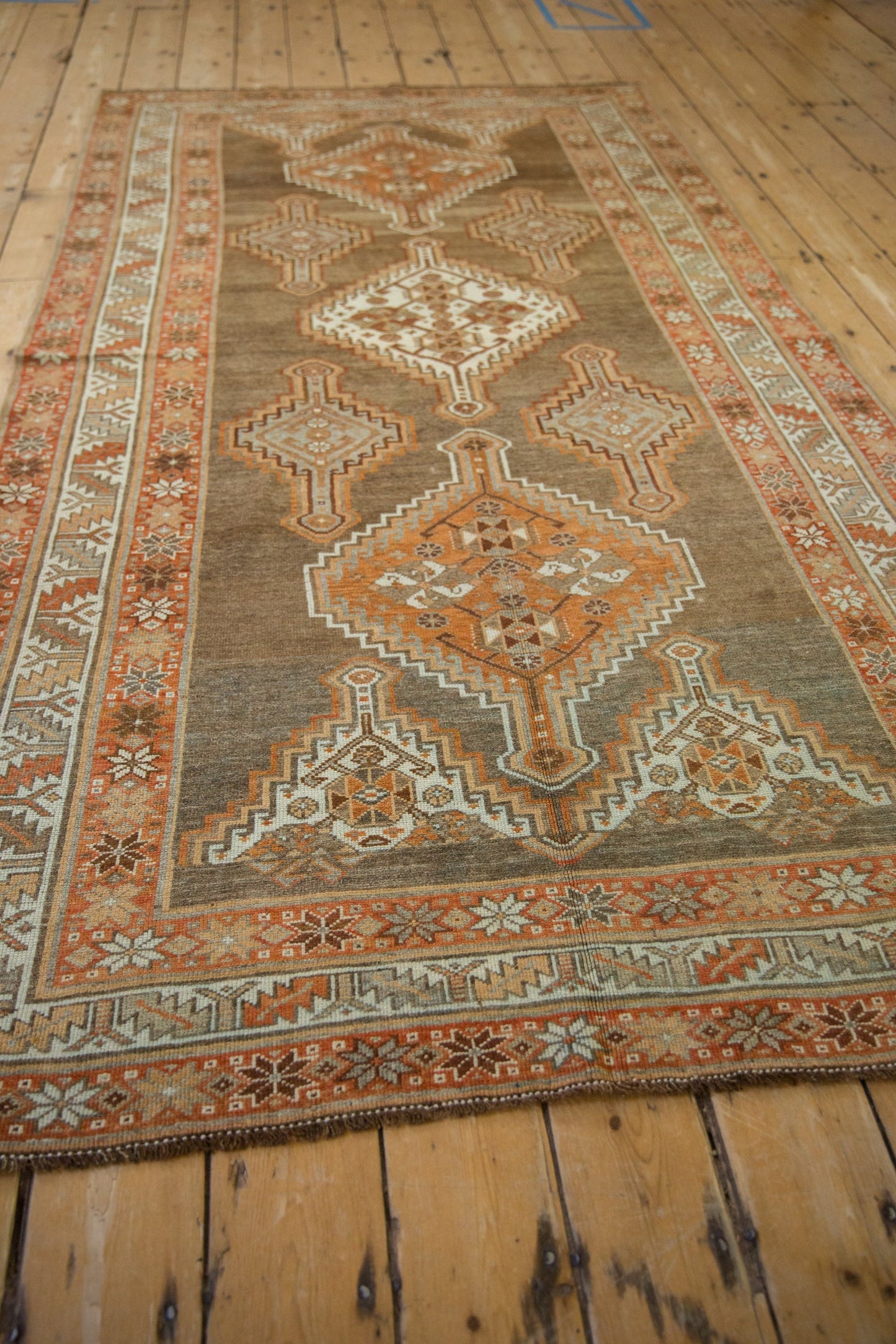 4.5x8.5 Vintage Distressed Kurd Rug