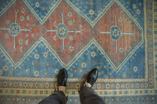 5x6.5 Vintage Distressed Caucasian Rug