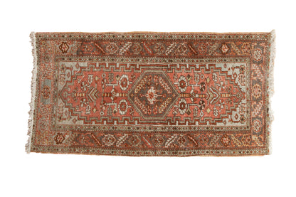 3x5.5 Vintage Distressed Heriz Rug