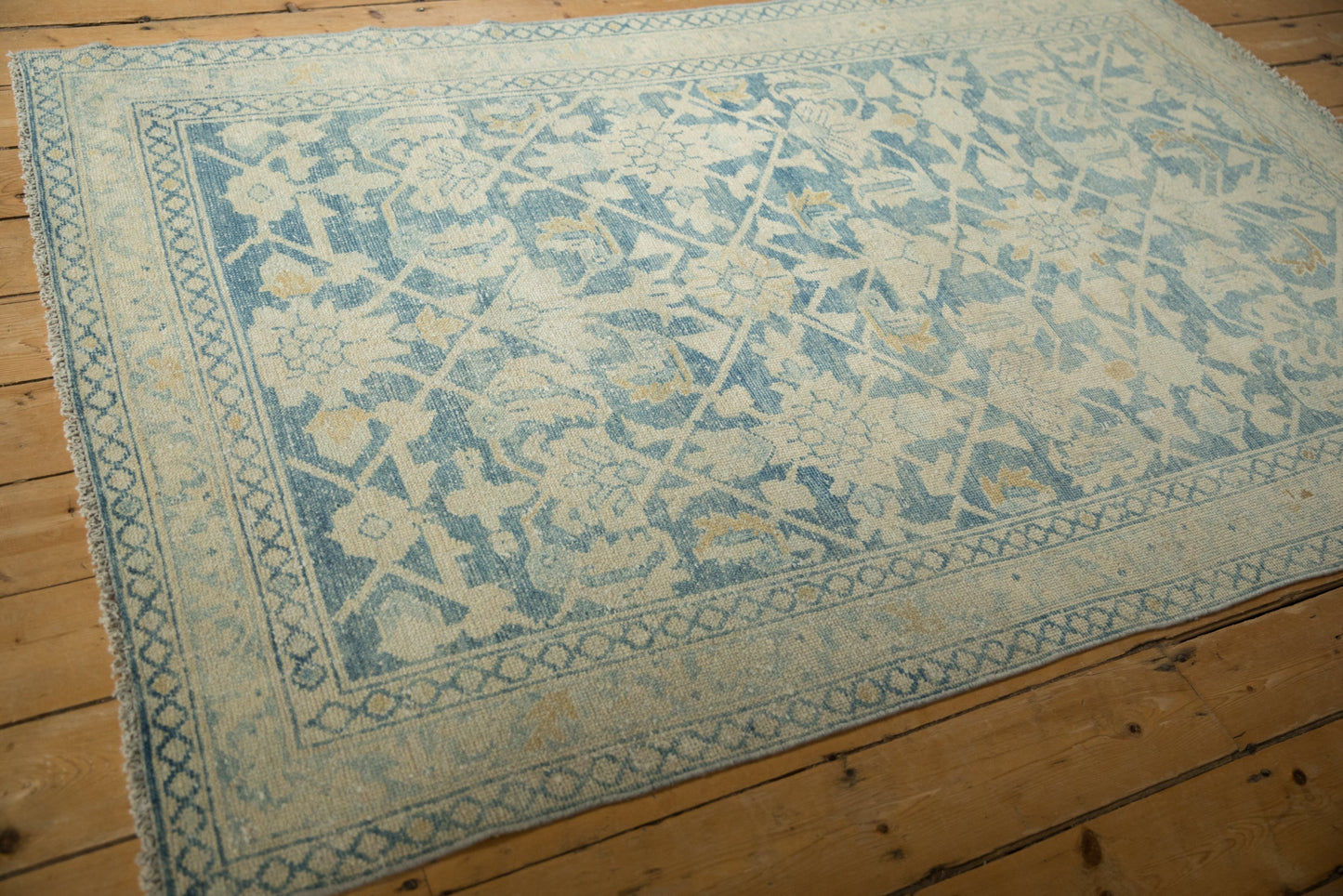 4.5x7 Vintage Distressed Hamadan Rug