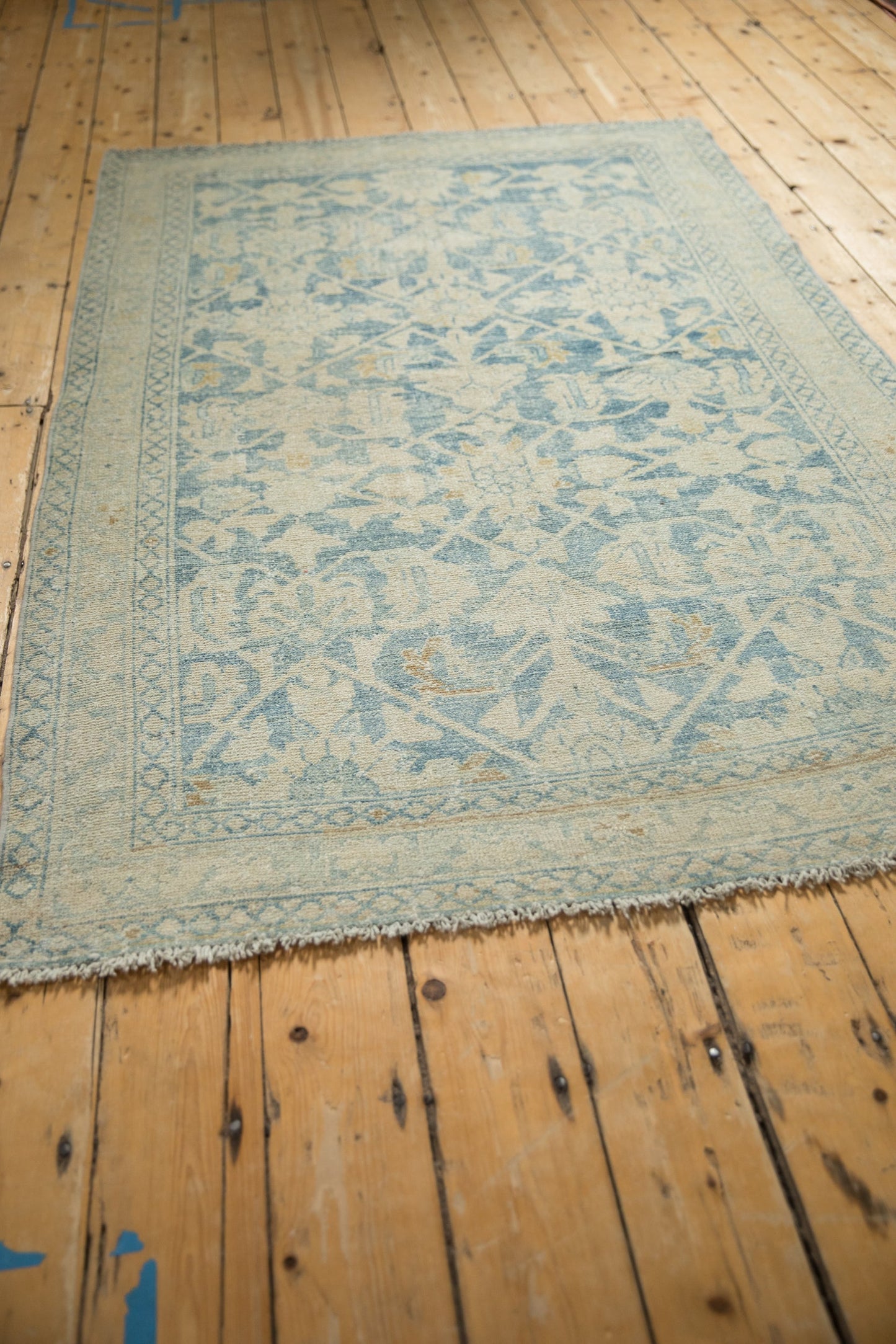 4.5x7 Vintage Distressed Hamadan Rug