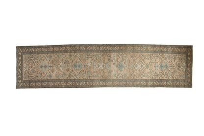 3.5x14.5 Vintage Distressed Heriz Rug Runner