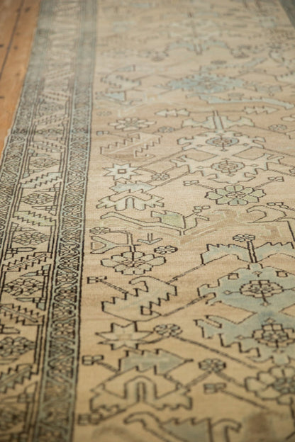 3.5x14.5 Vintage Distressed Heriz Rug Runner