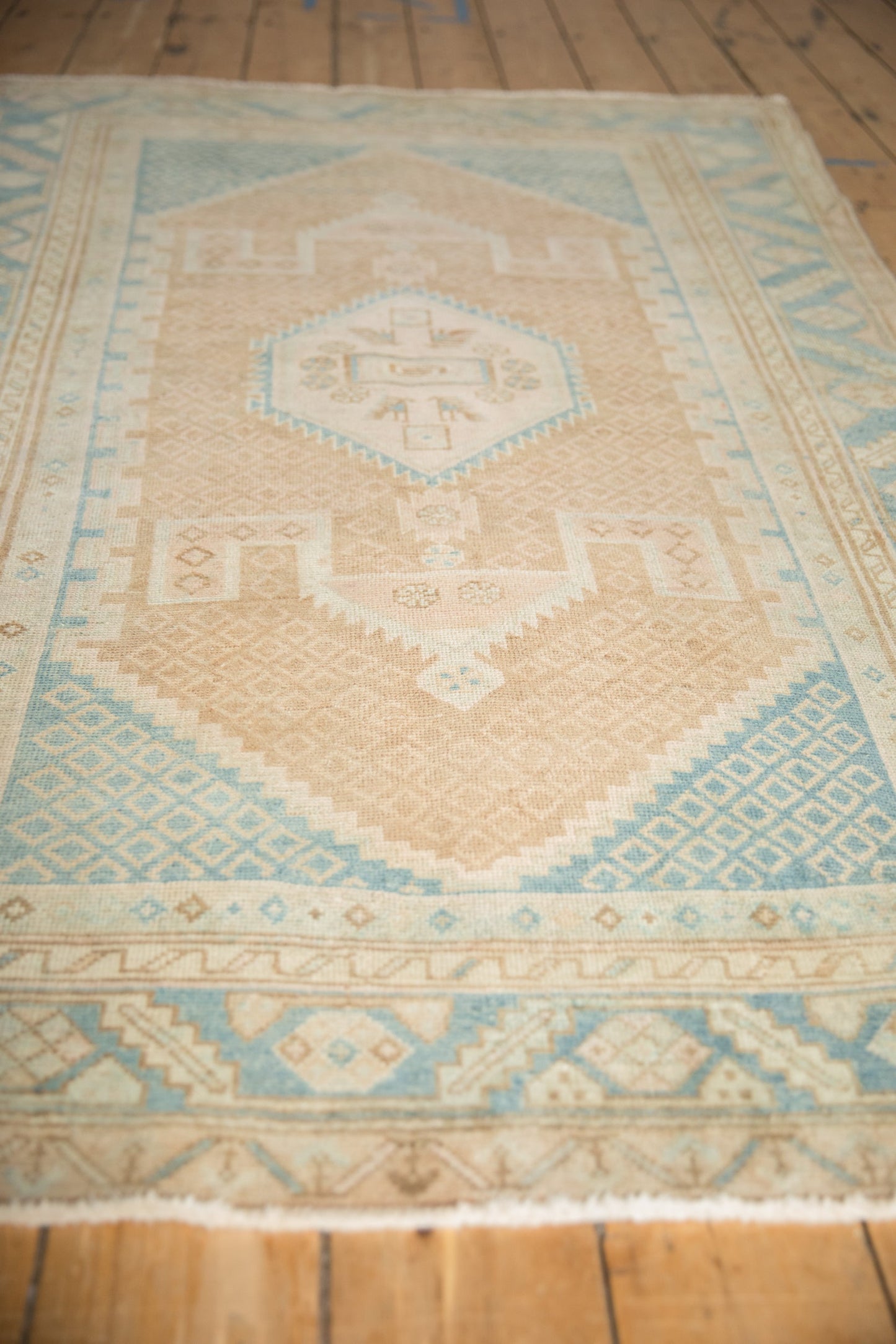 4x6.5 Vintage Distressed Hamadan Rug