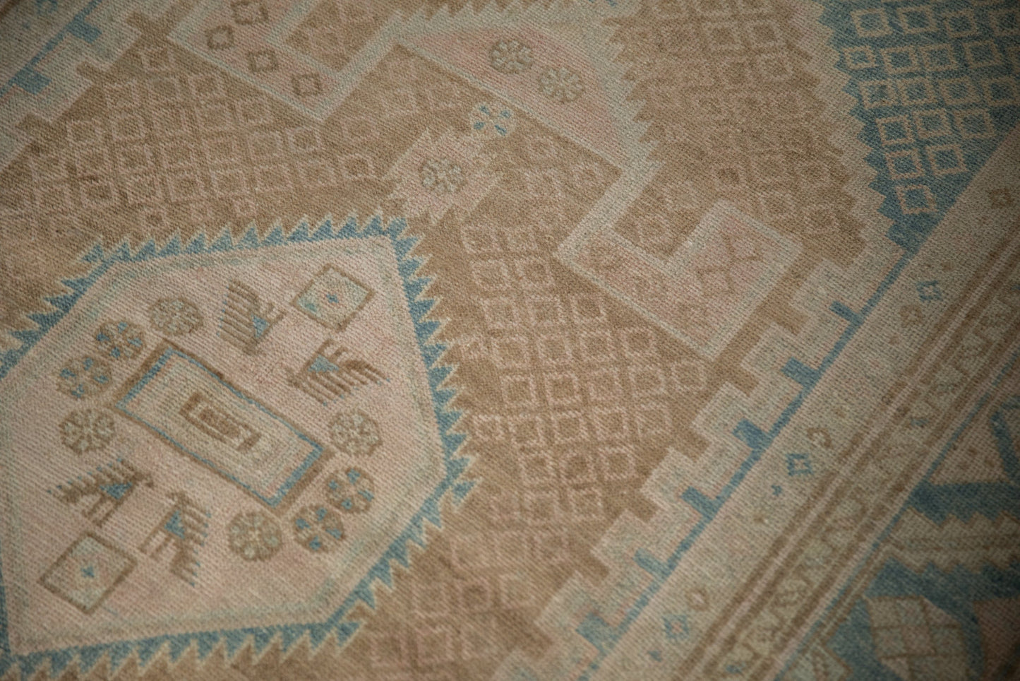 4x6.5 Vintage Distressed Hamadan Rug