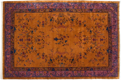 12x17.5 Vintage Nichols Art Deco Carpet