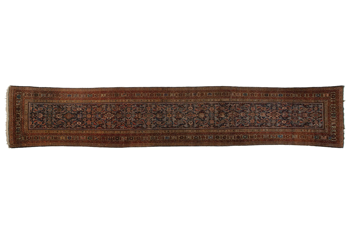 3.5x16.5 Antique Fereghan Rug Runner