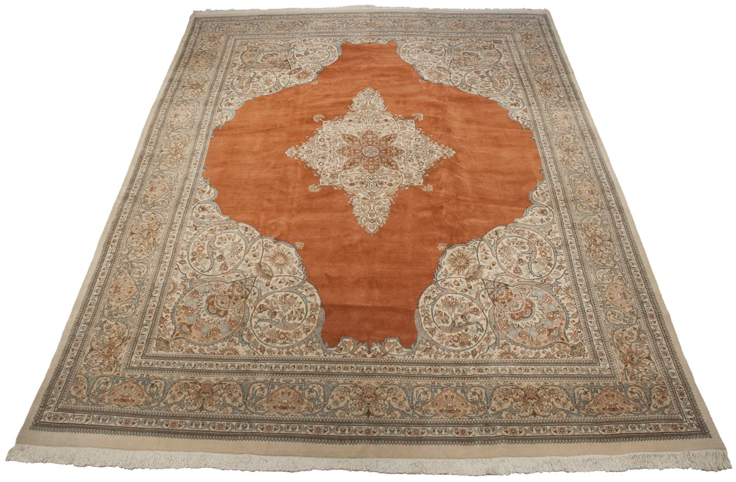12.5x17.5 Vintage Tabriz Carpet