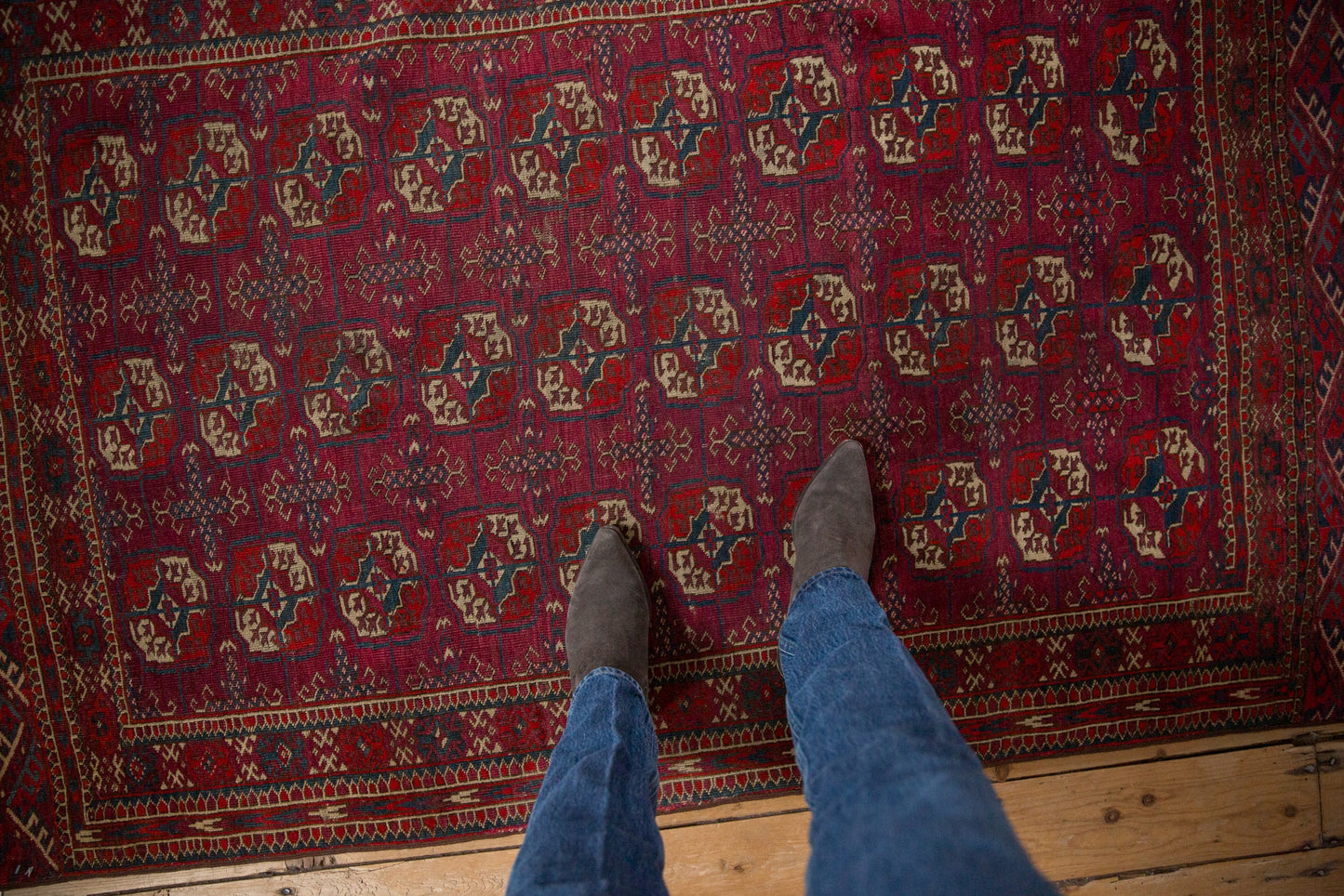 3.5x6 Vintage Tekke Rug