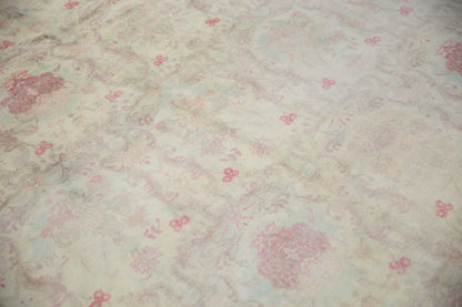 10x14 Vintage Distressed Bulgarian Kerman Design Carpet