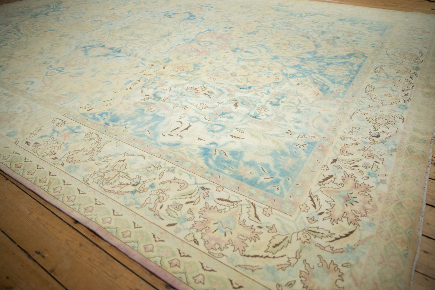 10x14 Vintage Distressed Bulgarian Polonaise Design Carpet