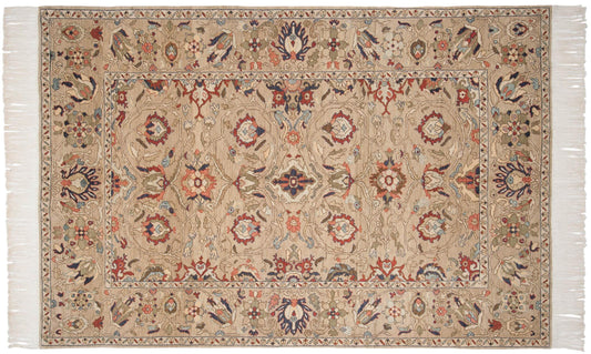 6x9 Vintage Armenian Sultanabad Design Carpet