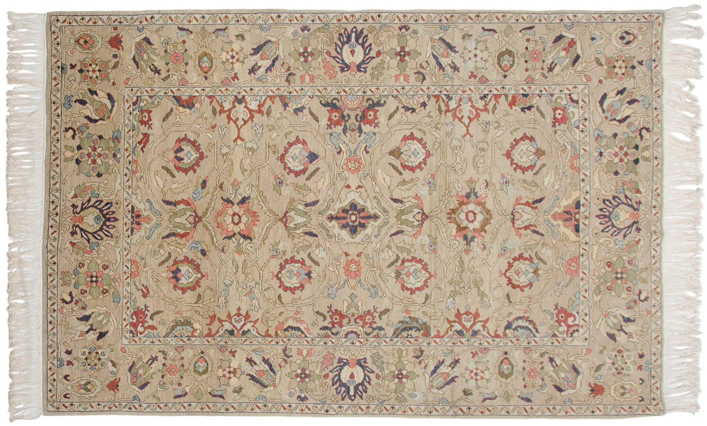 6x9 Vintage Armenian Sultanabad Design Carpet