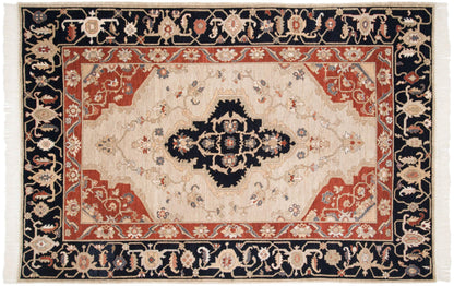 6x9 Vintage Armenian Serapi Design Carpet