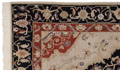 6x9 Vintage Armenian Serapi Design Carpet