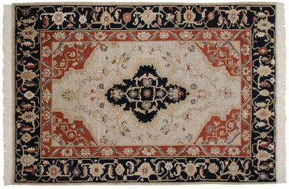 6x9 Vintage Armenian Serapi Design Carpet