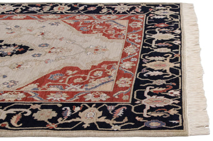 6x9 Vintage Armenian Serapi Design Carpet