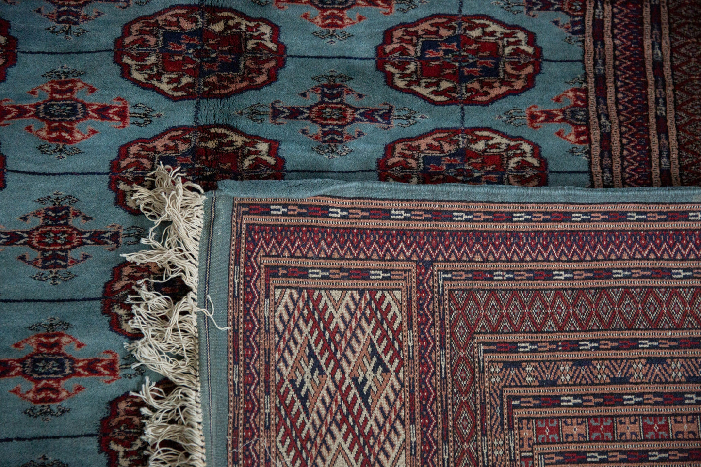 12x14.5 Vintage Fine Bokhara Carpet