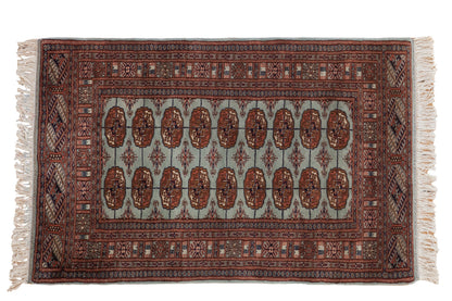 3x5 Vintage Fine Bokhara Rug