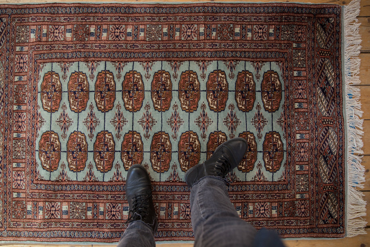3x5 Vintage Fine Bokhara Rug
