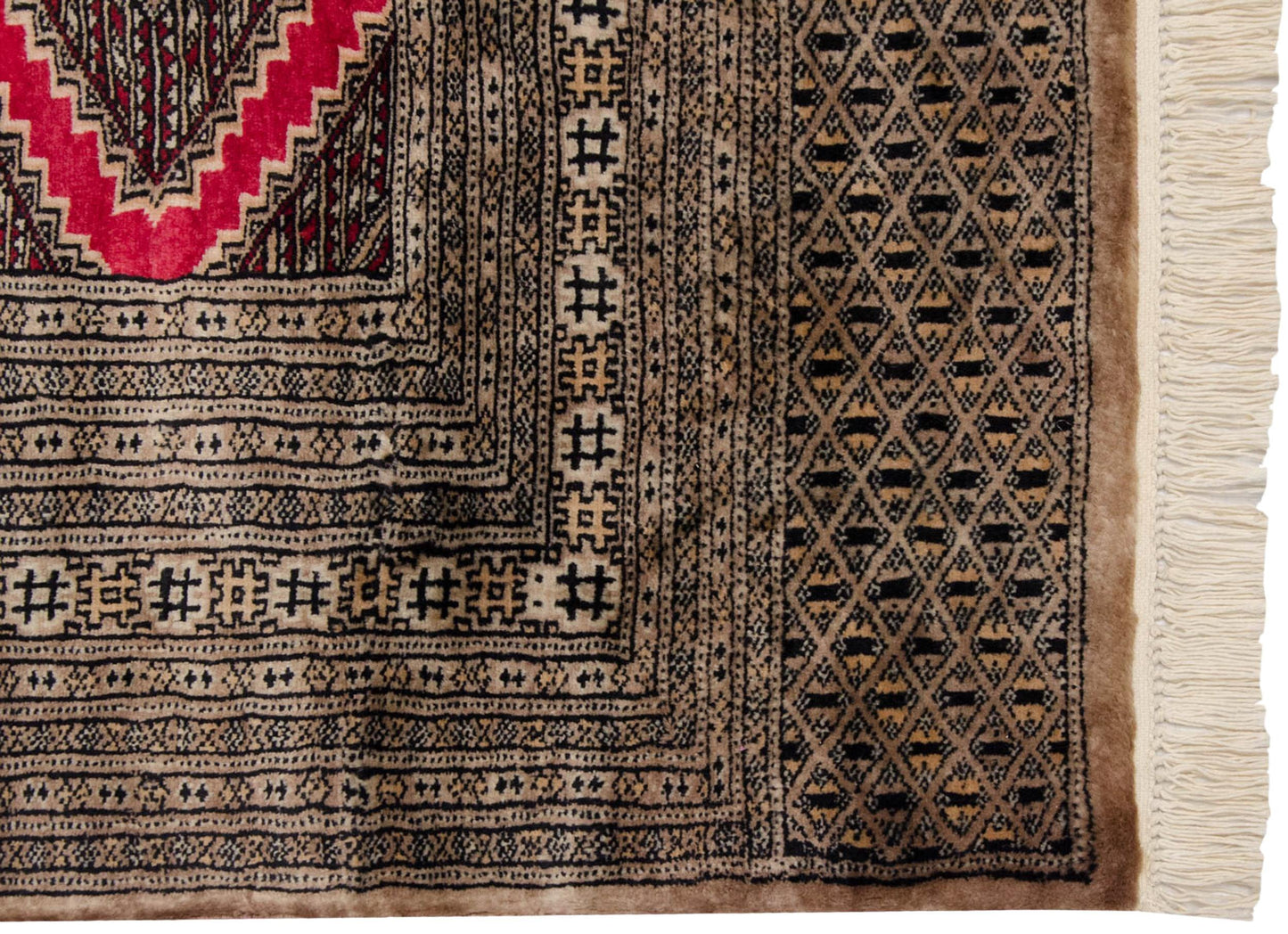 4x6 Vintage Fine Pakistani Turkmen Design Rug