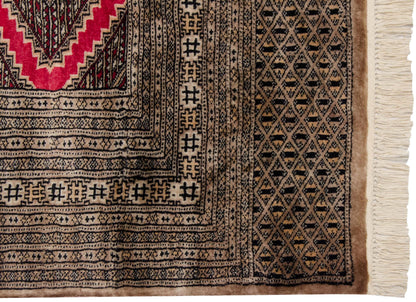 4x6 Vintage Fine Pakistani Turkmen Design Rug