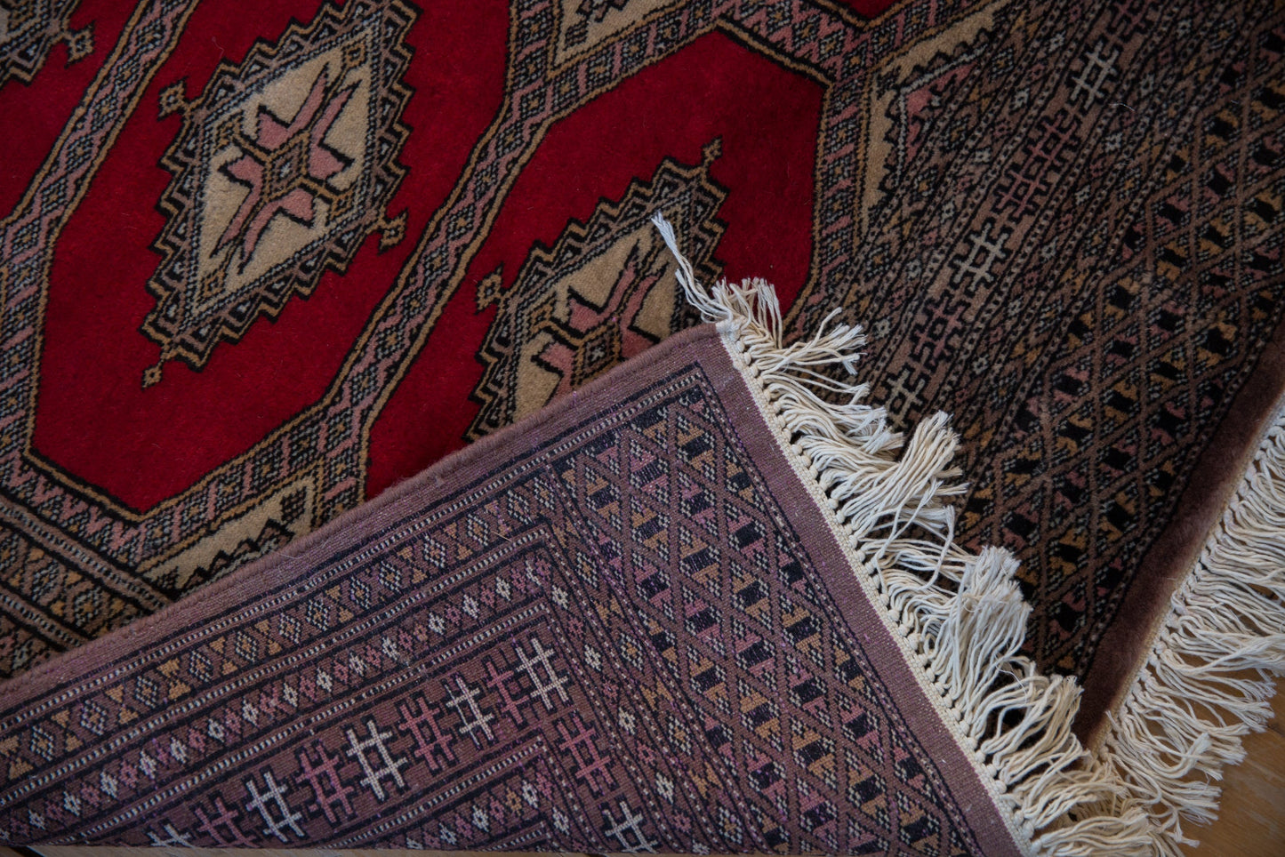 4x6 Vintage Fine Pakistani Turkmen Design Rug