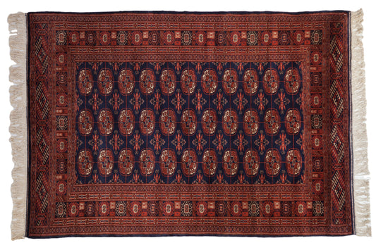 4x6 Vintage Fine Bokhara Rug