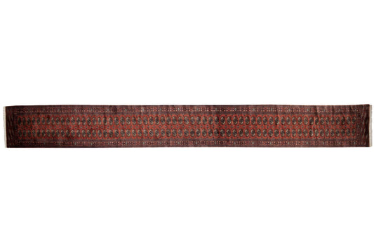 2.5x24.5 Vintage Fine Bokhara Rug Runner
