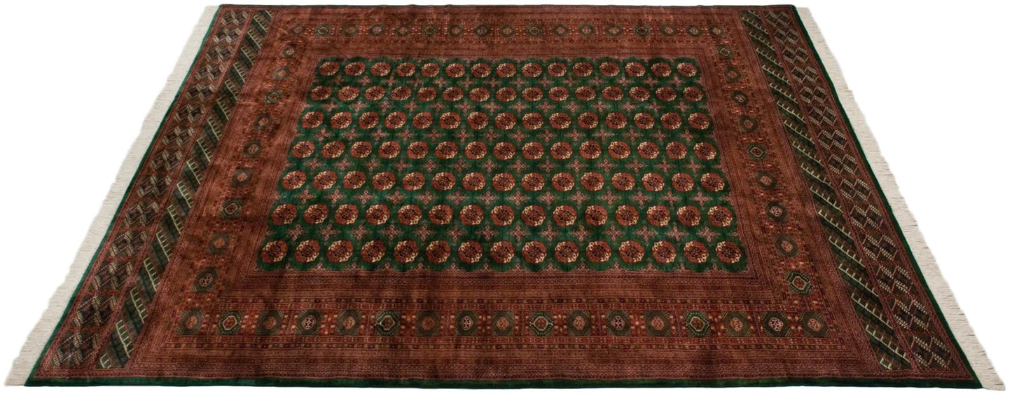 12x12.5 Vintage Fine Bokhara Square Carpet