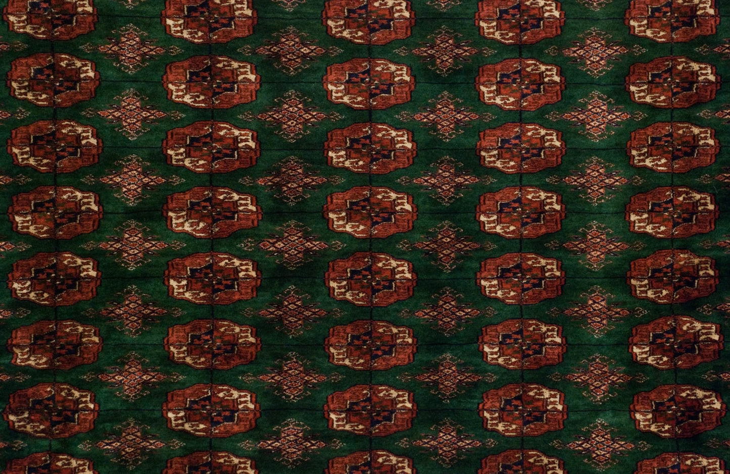 12x12.5 Vintage Fine Bokhara Square Carpet