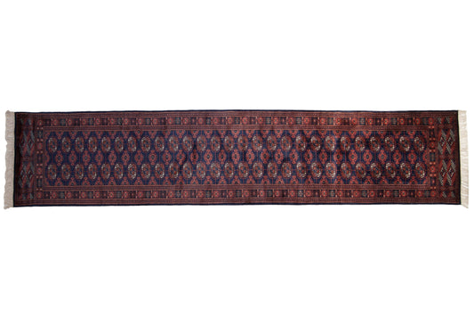 2.5x12 Vintage Fine Bokhara Rug Runner