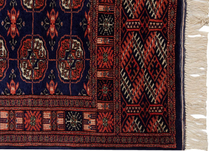 2.5x19.5 Vintage Fine Bokhara Rug Runner