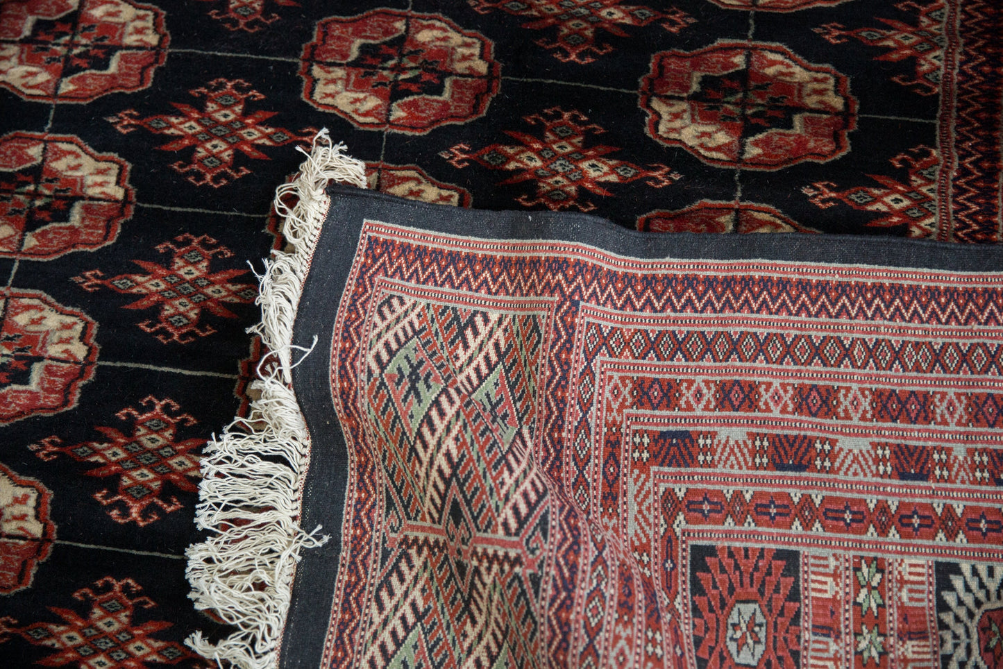 10x14 Vintage Fine Bokhara Carpet