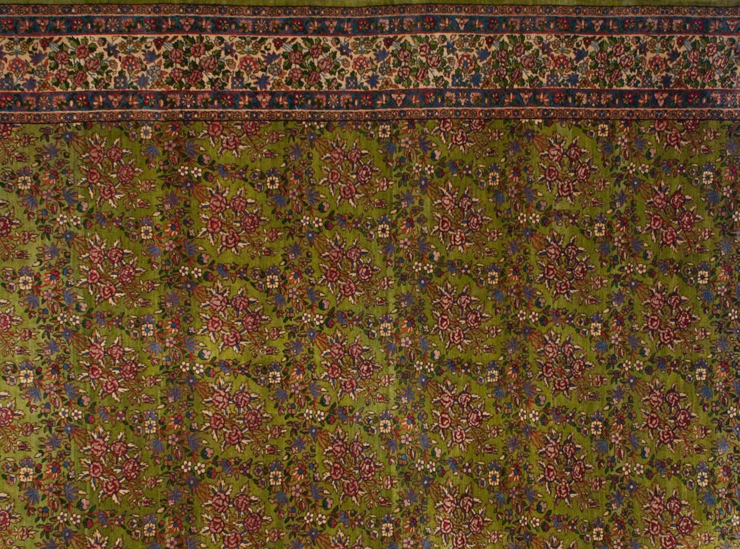 7x15 Vintage Kerman Carpet