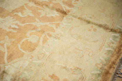 RESERVED 10x14 Vintage Gold Wash Indian Oushak Design Carpet