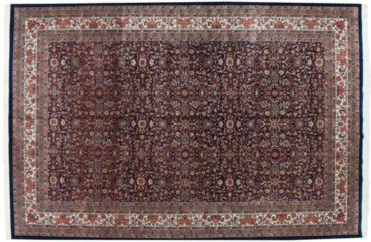 11.5x18 Vintage Indian Bijar Design Carpet