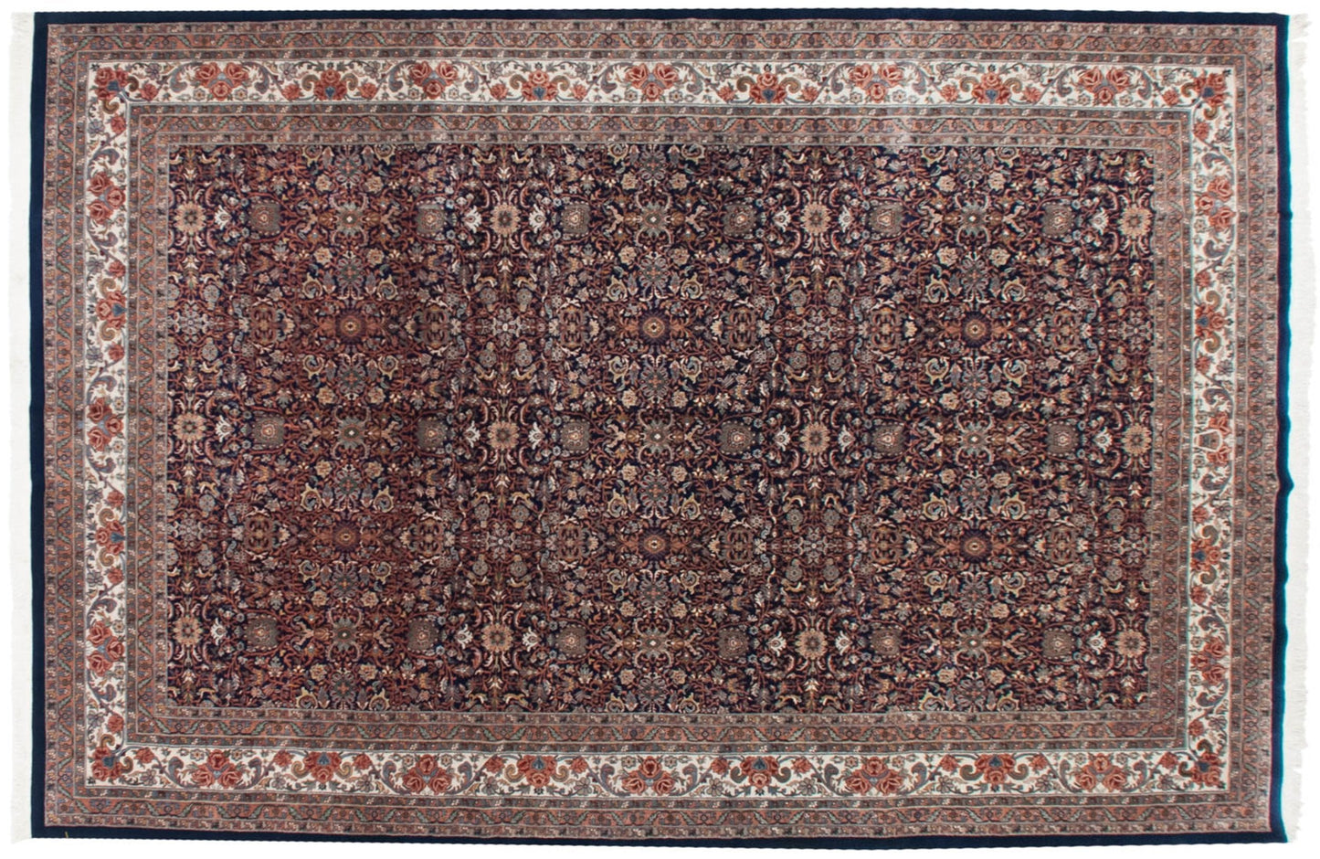 11.5x18 Vintage Indian Bijar Design Carpet