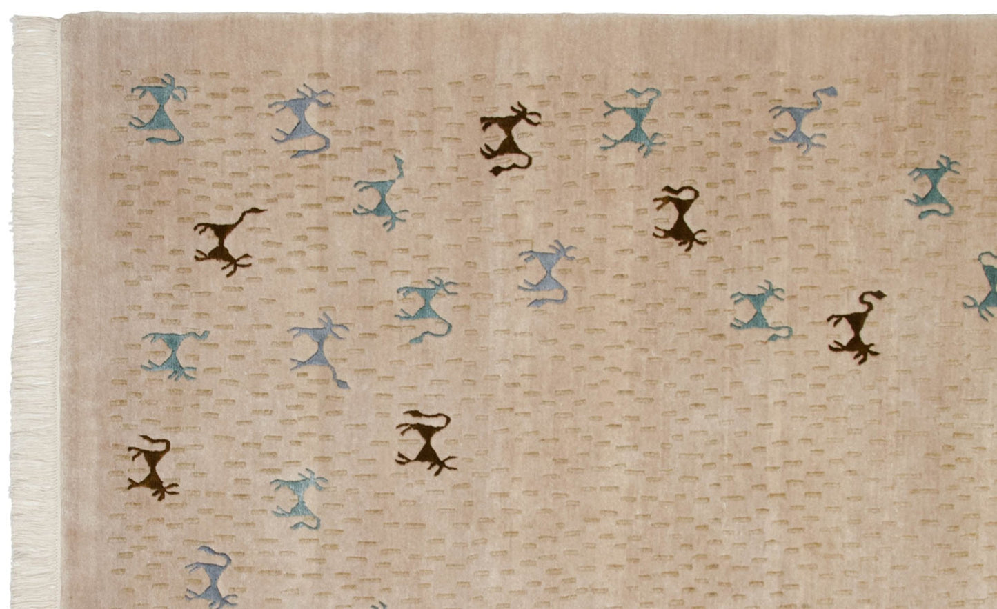 6x9 New Indian Folk Art Design Carpet
