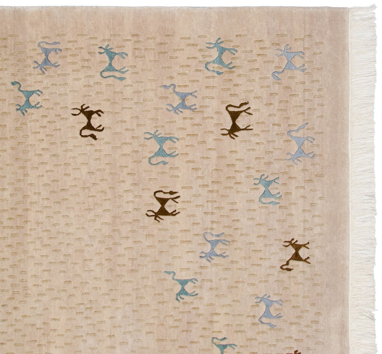 6x9 New Indian Folk Art Design Carpet
