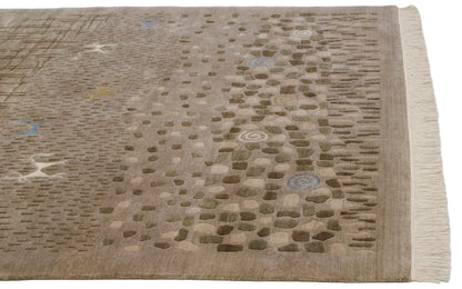 6x9 New Indian Folk Art Design Carpet