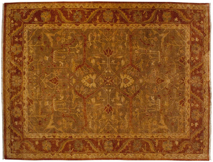 RESERVED 10x13.5 New Gold Wash Indian Oushak Design Carpet