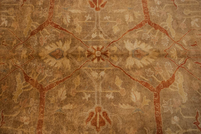 RESERVED 10x13.5 New Gold Wash Indian Oushak Design Carpet