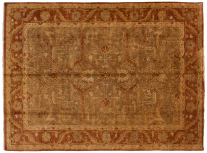 RESERVED 10x13.5 New Gold Wash Indian Oushak Design Carpet