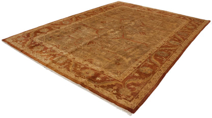 RESERVED 10x13.5 New Gold Wash Indian Oushak Design Carpet
