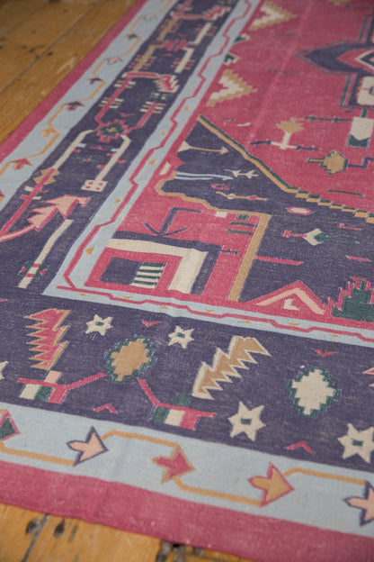6x9 Vintage Stone Wash Dhurrie Carpet
