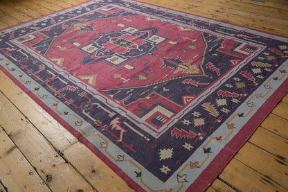 6x9 Vintage Stone Wash Dhurrie Carpet