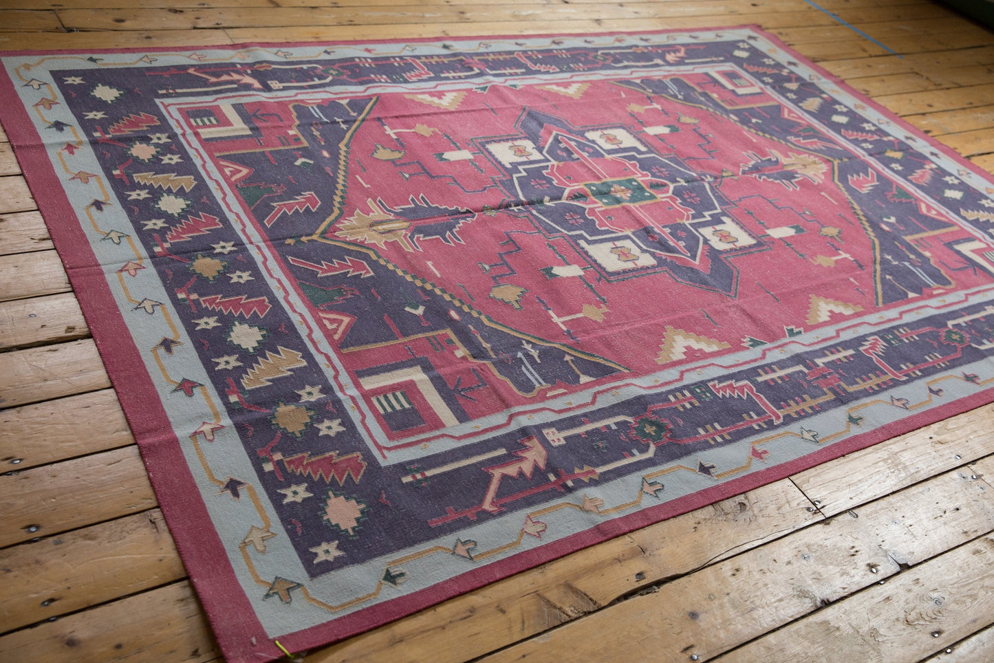 6x9 Vintage Stone Wash Dhurrie Carpet